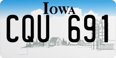 IA license plate CQU691