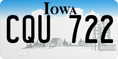 IA license plate CQU722