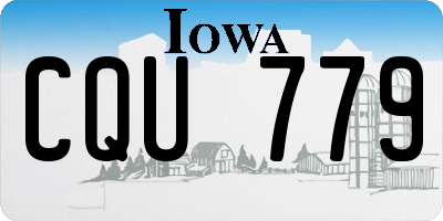 IA license plate CQU779