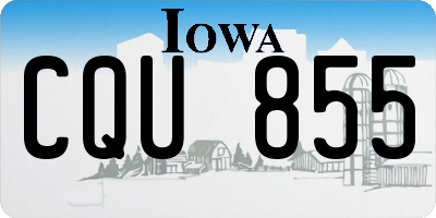 IA license plate CQU855