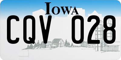 IA license plate CQV028
