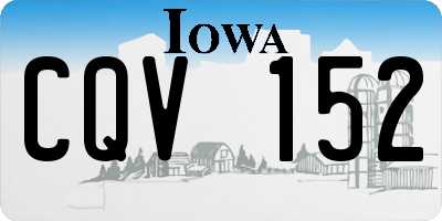 IA license plate CQV152