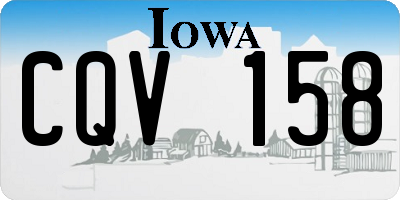 IA license plate CQV158