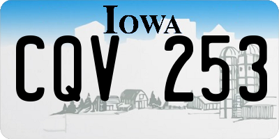 IA license plate CQV253
