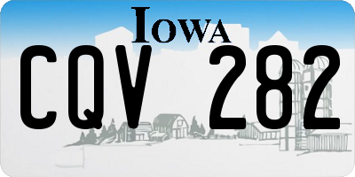 IA license plate CQV282