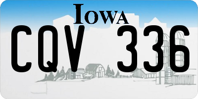 IA license plate CQV336