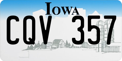 IA license plate CQV357