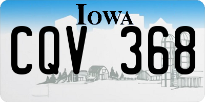 IA license plate CQV368