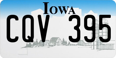 IA license plate CQV395