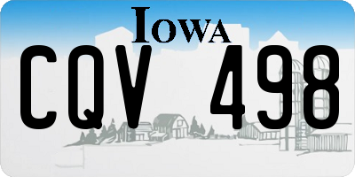 IA license plate CQV498