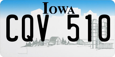 IA license plate CQV510