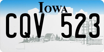 IA license plate CQV523