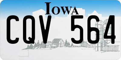 IA license plate CQV564
