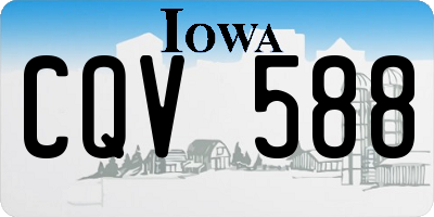 IA license plate CQV588