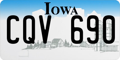 IA license plate CQV690