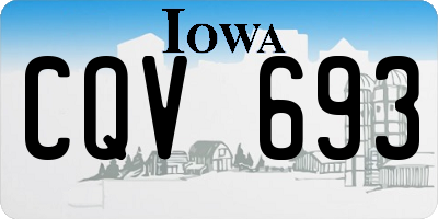 IA license plate CQV693