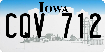 IA license plate CQV712