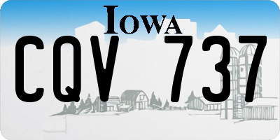 IA license plate CQV737