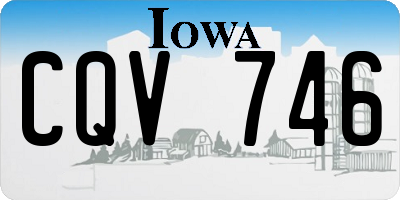 IA license plate CQV746