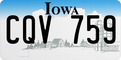 IA license plate CQV759
