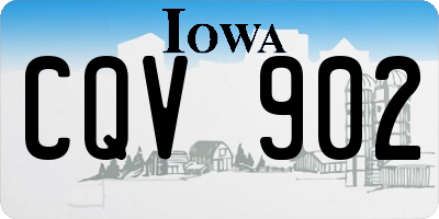 IA license plate CQV902