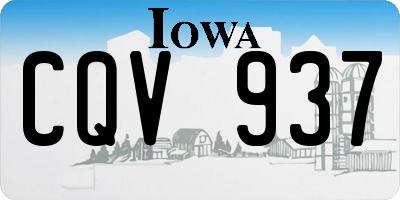 IA license plate CQV937
