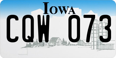 IA license plate CQW073