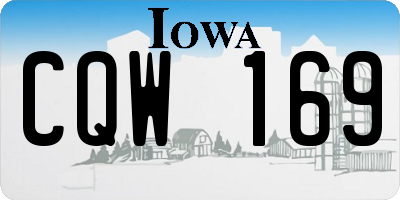 IA license plate CQW169