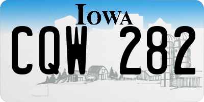 IA license plate CQW282
