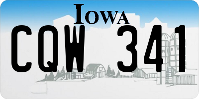 IA license plate CQW341