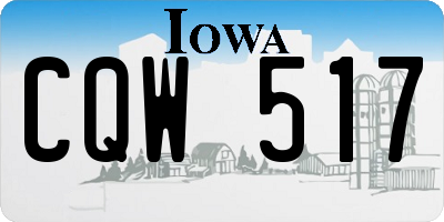 IA license plate CQW517