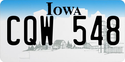 IA license plate CQW548