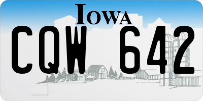 IA license plate CQW642
