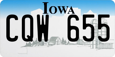 IA license plate CQW655
