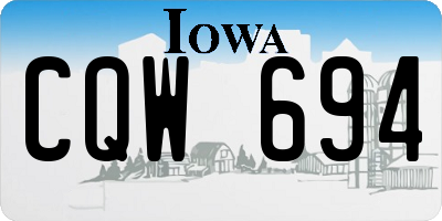 IA license plate CQW694
