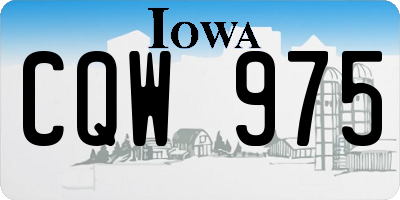 IA license plate CQW975