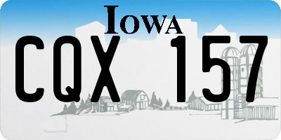 IA license plate CQX157