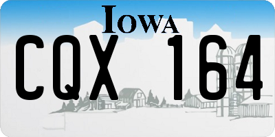 IA license plate CQX164