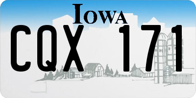 IA license plate CQX171