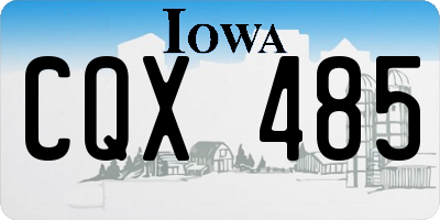 IA license plate CQX485