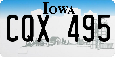 IA license plate CQX495