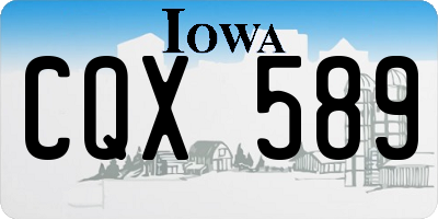 IA license plate CQX589
