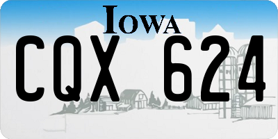 IA license plate CQX624