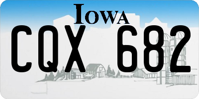 IA license plate CQX682