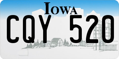IA license plate CQY520
