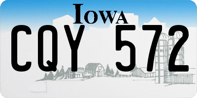 IA license plate CQY572