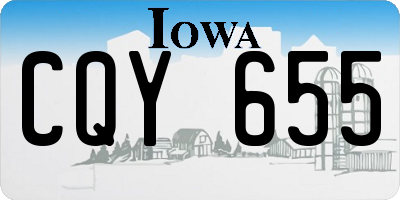 IA license plate CQY655