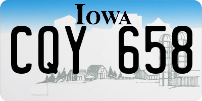 IA license plate CQY658