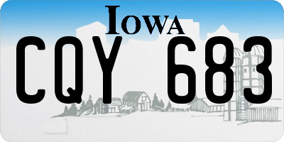 IA license plate CQY683