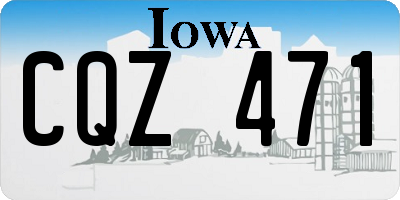 IA license plate CQZ471